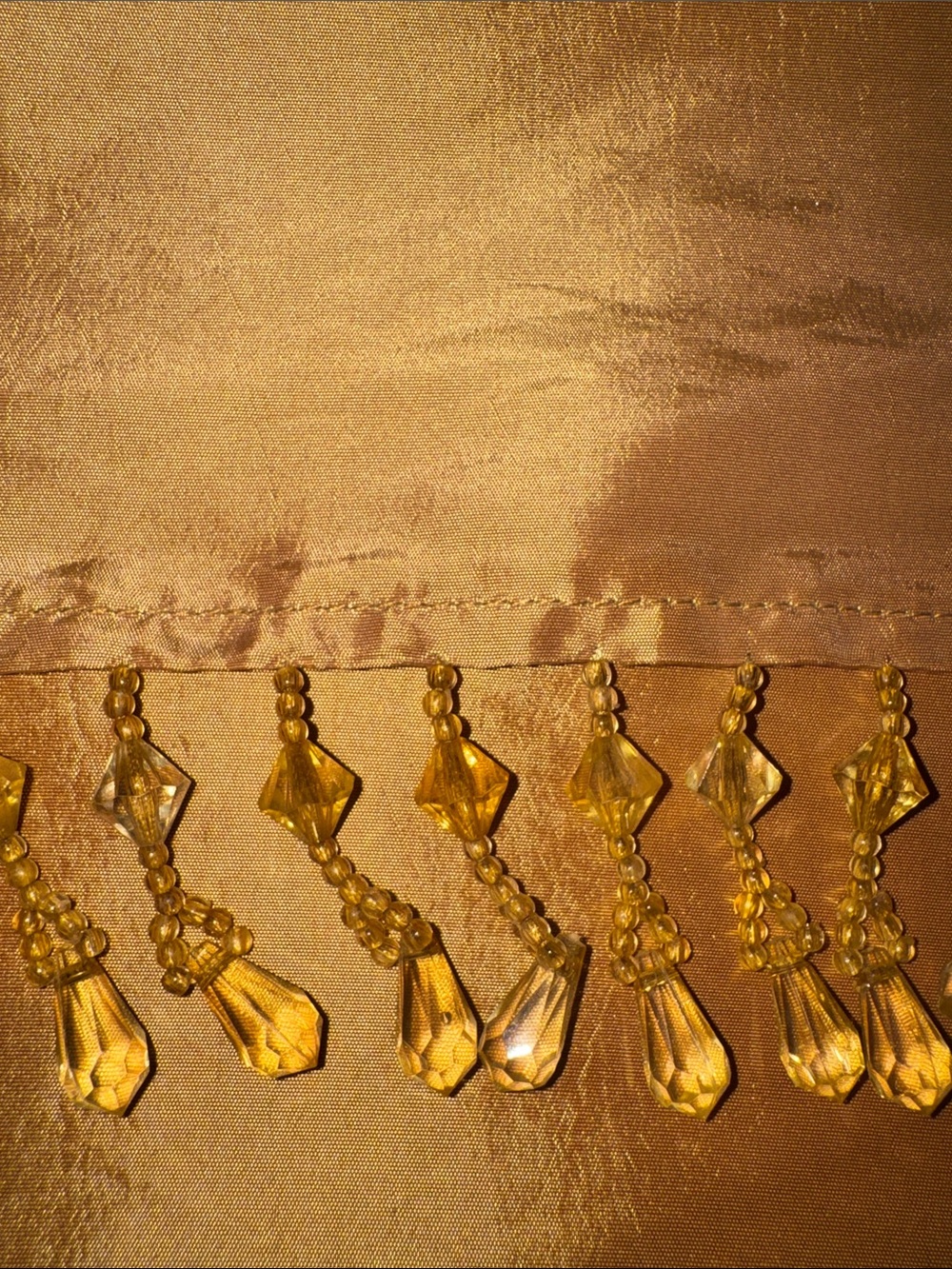 Fall Color Beaded Table Runner - Picture 4 of 5